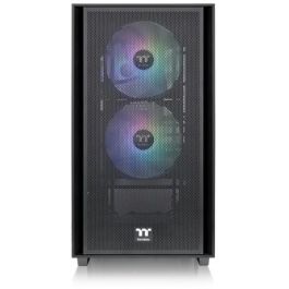Thermaltake Versa H16 TG ARGB Micro Torre PC Negra para Placas Base micro ATX, Mini-ITX con Vidrio Templado