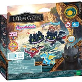 Aquabeads 35124 Kit Llaveros Dragons Cómo Entrenar a tu Dragón con Hipo y Desdentao, +6 años