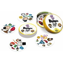 Asmodee Dobble Harry Potter - Juego de Mesa de Velocidad y Observación con 55 Cartas Redondas temáticas