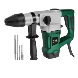 Koma Tools MP-900 Martillo Percutor SDS+ 900W, 5 J Energía de Impacto, 4200 ipm, 2 Funciones, Incluye 3 Brocas, 2 Cinceles y Maletín Precio: 73.68999946. SKU: B19TGXAJYP