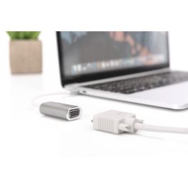 Digitus VL100 Adaptador Gráfico USB-C a VGA, 0.2m, 1920x1080p, Blanco, Macho/Macho