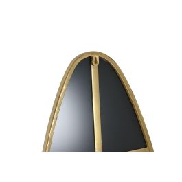 DKD Home Decor Espejo Glam Anxi formas Dorado, Materiales Hierro y Cristal, Dimensiones Totales 160x55x2 cm, Superficie Espejo 157x52 cm