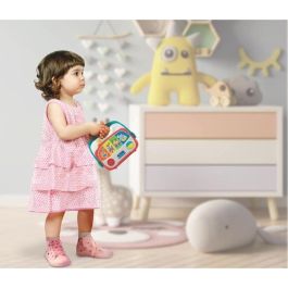 Clementoni 17524 Baby Radio Centro de Actividades Musical con Animales Multilingüe para Bebés +6 Meses