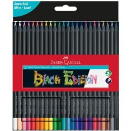 Faber-Castell 116424 Estuche 24 Lápices de Colores Black Edition, Multicolor, para Niño Precio: 15.59000058. SKU: B1C4AQM4HZ