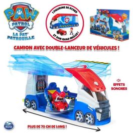 Spin Master 6069338 Patrulla Canina Patroller Launch y Rescue, Juego de 56 cm con Ryder y ATV, para 6 vehículos, sonidos