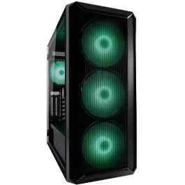 LC-Power 804B Midi Tower Gaming PC Negro con Iluminación RGB Vidrio Templado ATX/Micro-ATX/Mini-ITX para Juegos