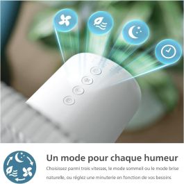 Philips CX2550/00 Ventilador de Pedestal Altura Regulable 82-125 cm Ultra Silencioso Blanco