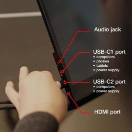 Verbatim PMT-17 (49593) Monitor Portátil Táctil 17.3" Full HD 1080p IPS con USB-C y HDMI para PC/Mac/Móvil