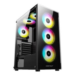 Keep Out XC-210 Glass Caja PC Gaming ATX/Micro-ATX/ITX, Cristal Templado ARGB, 3x120mm Ventiladores Frontales, Negro Precio: 60.5. SKU: B1G6V3RZJJ