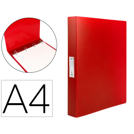 Liderpapel Carpeta 4 Anillas 25 mm Mixtas Polipropileno DIN A4 Rojo Translucido Precio: 3.58999982. SKU: B19ZVPDXMC