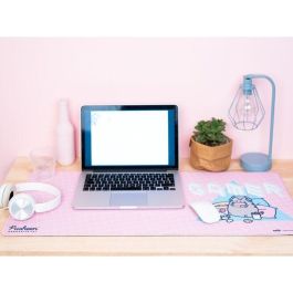 ERIK Alfombrilla gaming Pusheen, tapete de ratón y teclado, 80x35cm, superficie textil impermeable, base de goma antideslizante