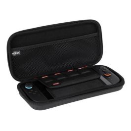 Konix 3328170304351 Estuche protector y de transporte para Consola Nintendo Switch 2, con red para accesorios y 8 compartimentos para juegos, Negro