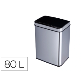 Q-connect Papelera con Sensor Automático de Metal, 80 Litros, 820x270x400 mm Precio: 150.79000035. SKU: B1FTE4BP9S