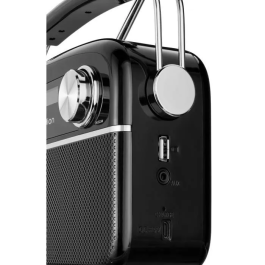 Medion MED1717419457599 Radio Retro DAB/FM Mono 2,5 W RMS Negra