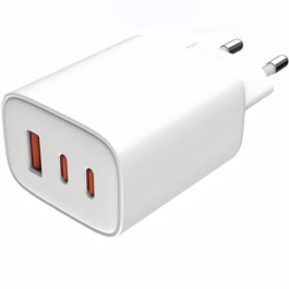Leotec LECSPH65W3W2 Cargador de Pared GaN Universal 65W con 2xUSB Tipo-C y 1xUSB Tipo-A