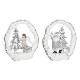 Figura Navidad Moderna DKD Home Decor Blanco Dorado 4.5 x 19 x 17 cm (2 Unidades) Precio: 19.49999942. SKU: B13EZRE2XG