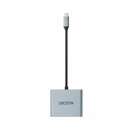 DICOTA D32063 Docking Station USB-C Portable 4-en-1 con 2 HDMI 4K, Power Delivery 100W, para Portátil/Tablet/Smartphone