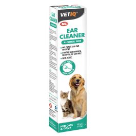 VetIQ Limpiador de Oídos para Perros y Gatos 100ml | Solución Suave No Tóxica para Higiene Auricular y Prevención Manchas