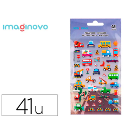 Imaginovo Pegatinas Kids Coches con Relieve 190x105 mm Precio: 1.49999949. SKU: B14LLCQAWX