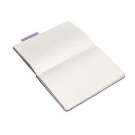 Cuaderno Con Gomilla Antartik Notes Tapa Dura A5 Hojas Lisas Morado Y Amarillo 100 Hojas 80 gr Fsc