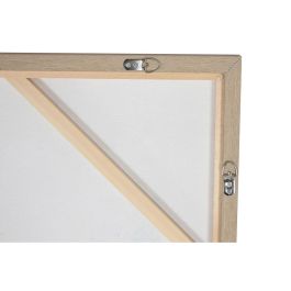 DKD Home Decor Cuadro de pared abstracto Urban Lienzo y PS Blanco y Negro 140x100 cm (2 Unidades)