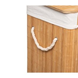 5Five Cesto para ropa de bambú 50 x 41,5 x 30 cm