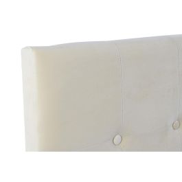 DKD Home Decor Cabecero de Cama Glam de Poliéster y MDF Crema 159x119x8 cm DKD Home Decor Cabecero de Cama Glam de Poliéster y MDF Crema 159x119x8 cm