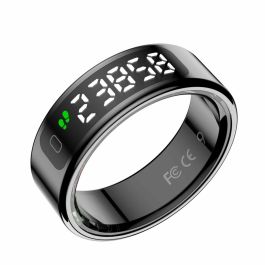Leotec LESR01K11 Anillo Inteligente Rastreador Actividad, Monitor Ritmo Cardíaco, Oxígeno, Sueño, Estrés, 5 ATM, Acero Inoxidable, Negro Precio: 43.79000043. SKU: B1753FRJFB