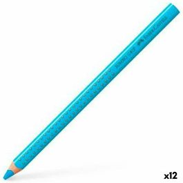 Lápices de colores Faber-Castell Jumbo Grip Azul (12 Unidades) Precio: 18.49999976. SKU: S8421860