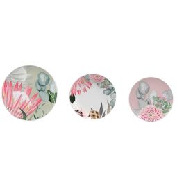 DKD Home Decor Vajilla Tropical Verde Rosa Porcelana 18 Piezas Set Precio: 136.49999957. SKU: B19PS4VYVG