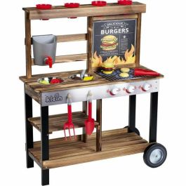 Klein 2368 Cocina de Madera para Niños, temática de verano, picnic y playa, con 23 accesorios Klein 2368 Cocina de Madera para Niños, temática de verano, picnic y playa, con 23 accesorios