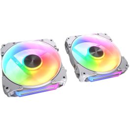 COUGAR CF-APR12HW3-RGB Ventilador Apolar 120 ARGB para Carcasa PC, 120mm, Blanco, Pack de 3