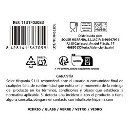 La Mediterranea Vaso Sidra Finissima Bodega Edición Especial 56 cl Modelo Md (24 Unidades)