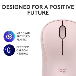 Logitech Ratón M240 Óptico Bluetooth Silencioso Rosa