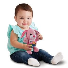 Vtech Baby Chant'toutou Rose Peluche Interactivo Musical Perrito 3 Botones Iluminados Educativos Aprende Números y Palabras Rosa Niños 3+ Meses