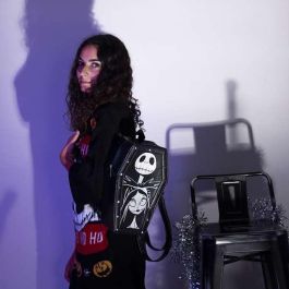 Cerdá Mochila Casual Modal Nightmare Before Christmas Negra 19x31x10.5 cm Niños +3 Años