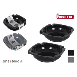 Set de 2 ceniceros de melamina Privilege, 10 cm (18 Cajas) Precio: 23.59000028. SKU: B1CYJ6AVWV