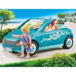 Playmobil 71809 Viaje por Carretera Descapotable con 2 Figuras, Enganche Remolque y Accesorios de Moda para +4 años