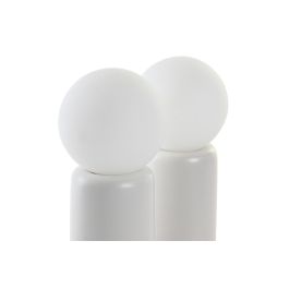 DKD Home Decor Lámpara Sobremesa Urban Bicolor Cerámica Cristal 10 x 26 x 10 cm (4 Unidades)