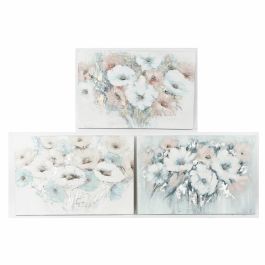 Cuadro Shabby DKD Home Decor Azul Rosa 3.5 x 80 x 120 cm (3 Unidades) Precio: 138.95000031. SKU: S3018376