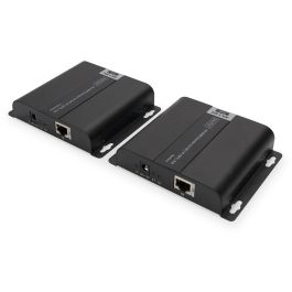 Digitus Extensor HDMI 4K PoE por CAT/IP (Set) para 120m. Transmisor y receptor de señales AV. Negro