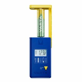 Varta Comprobador de pilas LCD 893101111, para pilas redondas y de botón, compatible con alcalino, litio, zinc carbono y NiMH, con apagado automático