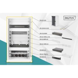 Digitus Rack de Pared para Redes 254 mm (10") 12U, 312x300mm (Ancho x Profundidad), Gris, Cerrado con Cerradura y Rieles Precio: 308.50000038. SKU: B1J33HD77L