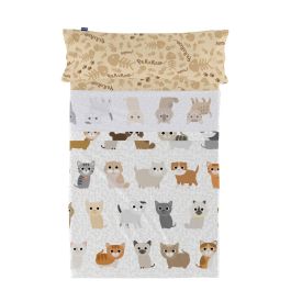 Juego de Sábanas HappyFriday Mr Fox Cats Multicolor Cama de 80/90 2 Piezas Precio: 43.9351. SKU: B15DCHLBX8