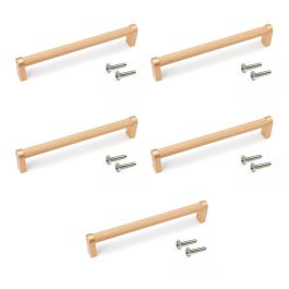 Emuca Lote de 5 tiradores para mueble Bergen, L173mm, intereje 160mm, Aluminio, Pintado oro Emuca Lote de 5 tiradores para mueble Bergen, L173mm, intereje 160mm, Aluminio, Pintado oro Precio: 28.69000024. SKU: B14W9GM8AE