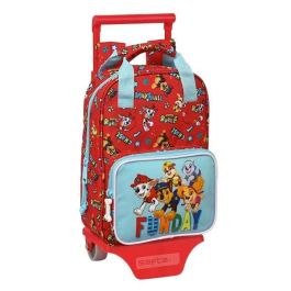 Mochila Escolar con Ruedas The Paw Patrol Funday Rojo Azul claro (20 x 28 x 8 cm) Mochila Escolar con Ruedas The Paw Patrol Funday Rojo Azul claro (20 x 28 x 8 cm)