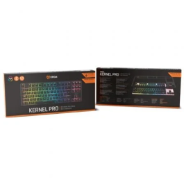 Krom NXKROMKERNELPROSP Teclado Gaming Mecánico Inalámbrico TKL Hot Swap RGB, Triple Conexión USB, Bluetooth y 2.4 GHz