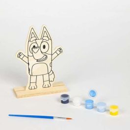 Cerdá Figuras Coloreables de Madera Bluey para Pintar y Decorar - Manualidades Creativas Niños 3+ años - Medidas 14x18x5 cm, Tono Azul
