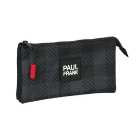 Portatodo Triple Paul Frank Campers Negro (22 x 12 x 3 cm) Portatodo Triple Paul Frank Campers Negro (22 x 12 x 3 cm)
