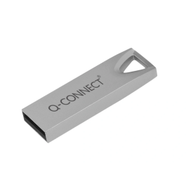 Q-connect Memoria USB Flash Premium 4GB 2.0 Plateado Compacto Ligero